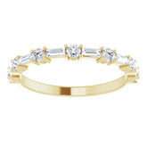 14K Yellow 1/2 CTW Natural Diamond Anniversary Band